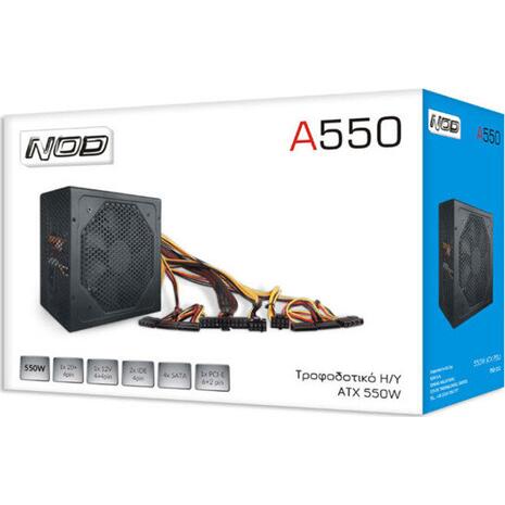 Τροφοδοτικό Η/Υ ATX 550W Μαύρο NOD A550
